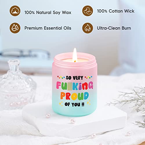 Leado Scented Candles - Proud Of You Gifts For Her - Funny Congratulations, Graduation Gifts, New Job, Promotion Gifts, Well Done, Mothers Day, So Proud Of You Gifts For Women, Friends, Daughters #TOP2