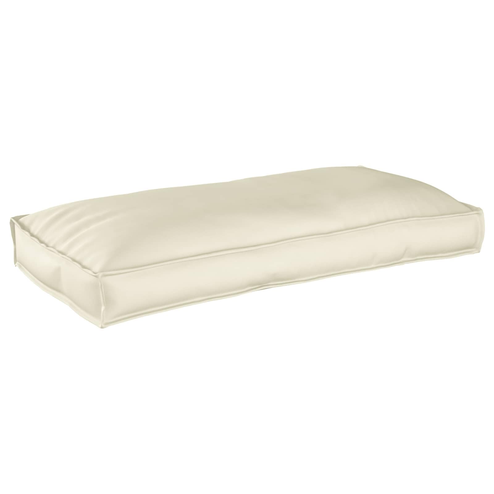 vidaXL Cojín Crema 120 x 60 x 12 cm Tela Oxford, Cojín de Sala Moderno y Lujoso, Rectangular, Resistente al Agua, cómodo para Todos los Espacios, Tanto Dentro como Fuera