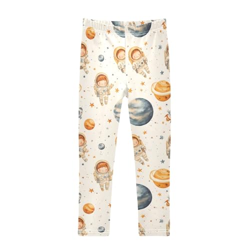 Astronaut Planet People Girls Leggings Athletic Pants Tights Stretch Bottom
