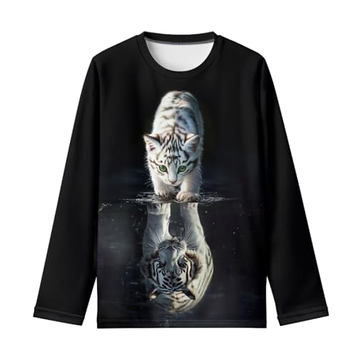 Children‘s Long Sleeve Shirts Casual Crewneck T Shirts Graphic Tee Tops Spring Fall Clothes2