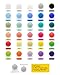 180PCS FIVEIZERO Silicone Beads – 30 Colors 12mm Round Rubber Beads Bulk for DIY Crafts, Keychain Accessories & Jewelry Making