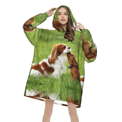 Couverture à capuche Cavalier King Charles pour cocooning - 7