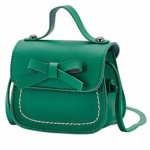 Borse da viaggio per la valigia, una borsa a tracolla, tinta unita, Bowknot, moda, spalla, per bambini, per la luce nordica, verde, taglia unica