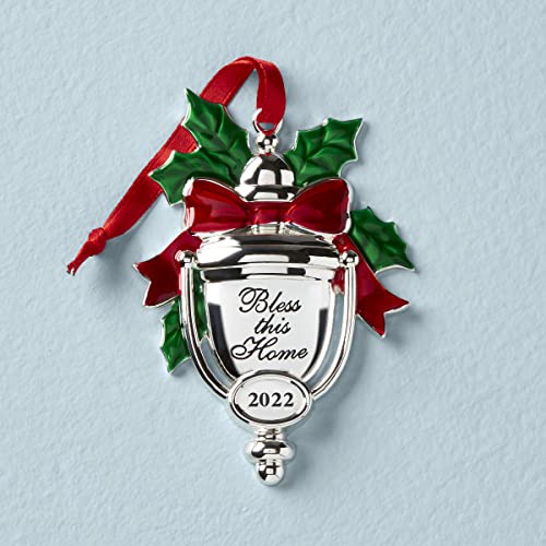 Lenox 2022 Bless This Home Ornament, stainless_steel, Metallic, 0.3, 0.30 - Image 2