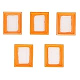 Lawn Mower Filtration, Flat Air Filter Cartridge Breathable for Carburetor for Washer for Generator