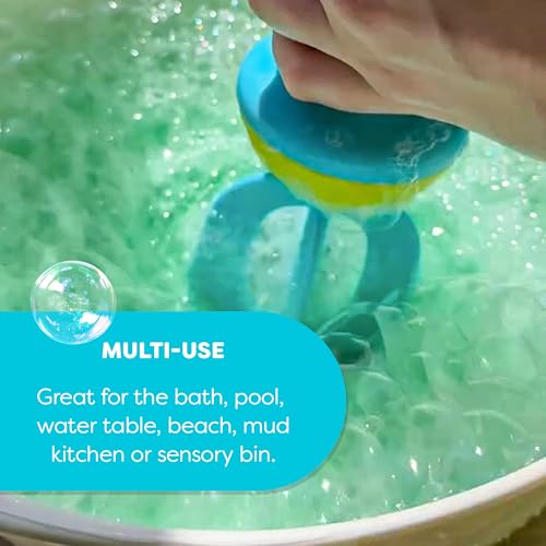 Image of HABA Kids Bubble Bath Whisk 2 Pack - Bath Toys for Sensory Play, Motor Skill Development, Water Play and Bath Time Fun