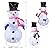 Kemooie 3FT Lighted Snowman Christmas Decorations, Pre-Lit Light Up White Collapsible Snowman with Built-in Led Lights Holiday Snowman for Home Indoor Lawn Yard Xmas Décor