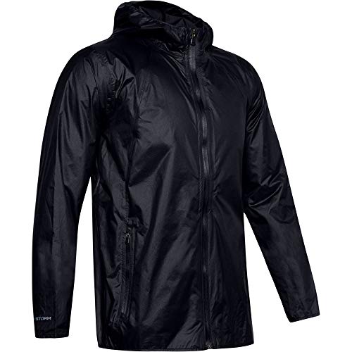 Under Armour Men's Impasse Rain Jacket , Black (001)/Black , 3X-Large #TOP4