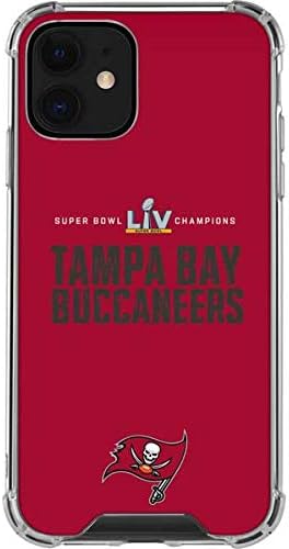 Skinit Clear Phone Case Compatible with iPhone 12 - Officially Licensed NFL Super Bowl LV Champions Tampa Bay Buccaneers Design