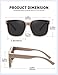 MEETSUN Oversized Fit Over Glasses Sunglasses for Women Trendy Large Square Polarized Sun Glasses for Driving Brown
