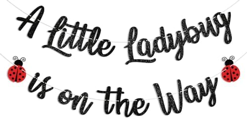 A Wild One Is On The Way Banner – Safari Dschungel Baby-Party Dekoration Mit Schwarzem Glitzer