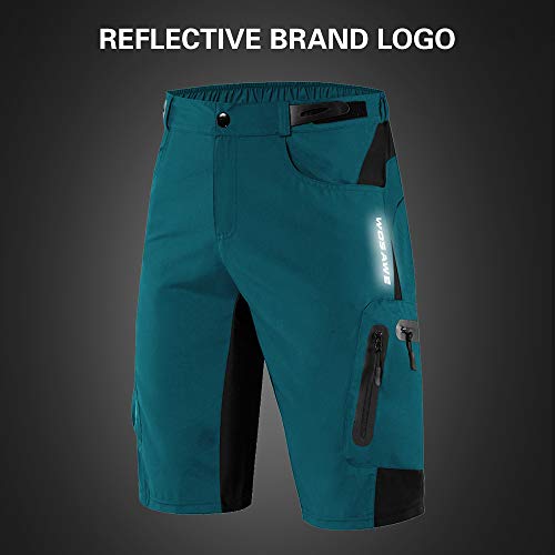 Shorts de ciclismo, Andoer Calções de ciclismo masculinos soltos e respiráveis ​​de secagem rápida S