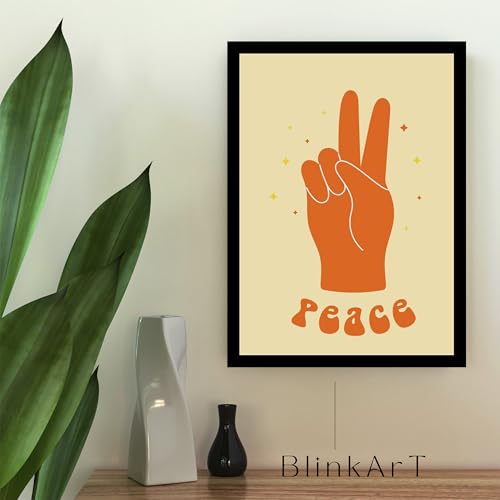 Image of BLINKART Trendy Abstract Wall Art Painting Print Design | Aesthetic Wall Decor Photo Artwork Frame Decoration Hanging For Home Bedroom Living Room Office Wall Decor | T076 | 13x10 Inches