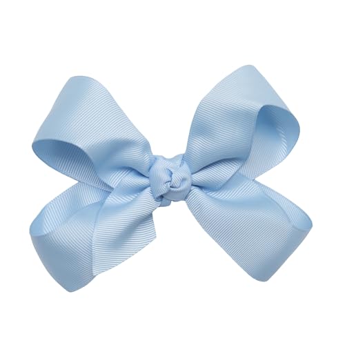 Pinza para cabello con lazo azul de 5 pulgadas miniatura 1