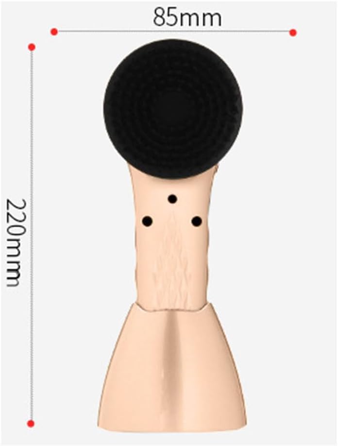 Kit De Cirage Électrique pour Chaussures, Cireur Multifonctionnel Portatif, avec 6 Têtes De Brosse Et Une Base, Chargement USB, pour Chaussures, Sacs, Canapés Black