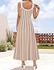 ZESICA Womens 2025 Summer Sleeveless Striped Midi ... #3