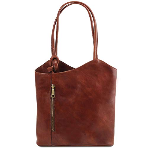 Tuscany Leather Patty - Leather convertible bag - TL141497 (Brown)
