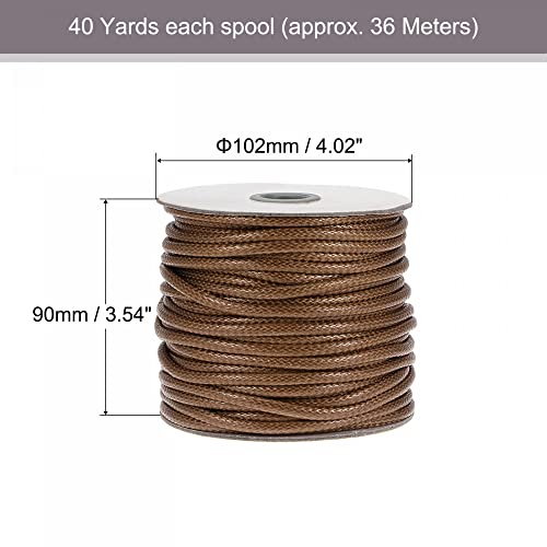 Fil décoratif marron de 5mm et 36m pour la fabrication de bijoux de style bohème - 3