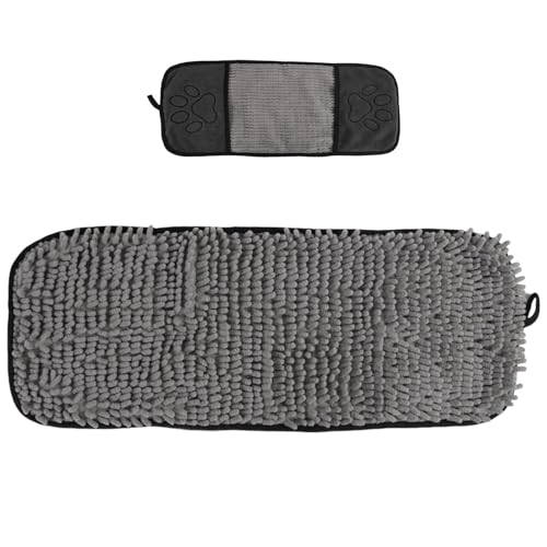 Microfiber Dog Towel - 9.06in Quick Dry Bath Towel, Soft Absorbent Pet Cloth, De Canine Bath Toweep Gray Grooming Accessory | Fa