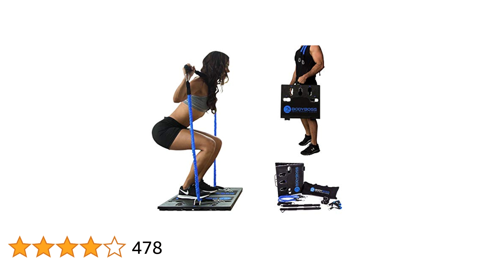 BODYBOSS 2.0 total fitness systemボディボス BodyBoss Home Gym 2.0 by 1Loop - Full Portable Gym Workout