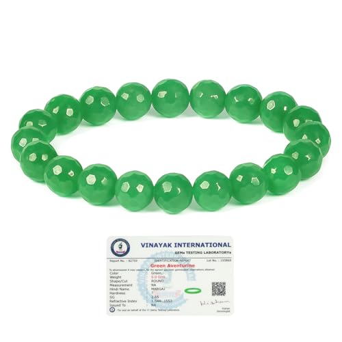 Image of Reiki Crystal Products Certified Natural Crystal Stone Diamond Cut /Faceted 10 mm Beads Bracelet for Men & Women | Reiki Charged Gemstone Jewellery | Multiple Stone Variants Available