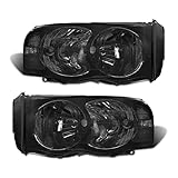 ADCARLIGHTS For 2002-2005 Dodge Ram Headlight Assembly for 2002-2005 Dodge Ram 1500/2003-2005 Ram 25