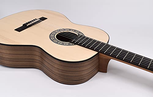 VOLT by Voggenreiter Guitare de concert Sevilla KG-5000 Open Pore, taille 4/4, guitare acoustique de haute qualité avec table en épicéa massif, son professionnel, finition élégante Open Pore, - Les Beatles, Paul McCartney, John Lennon, RIngo Starr, George Harrison VOLT by Voggenreiter Guitare de concert Sevilla KG-5000 Open Pore, taille 4/4, guitare acoustique de haute qualité avec table en épicéa massif, son professionnel, finition élégante Open Pore, – Image 3
