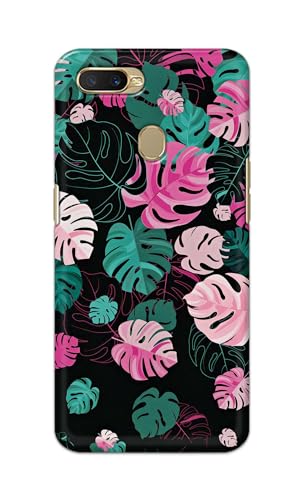 Image of Printed Hard Back Cover for Oppo A12s Back Cover (Seamless Leaves) -190724(EA)