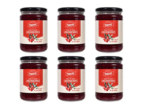 Sanniti Lingonberries Jar Imported From Sweden, 14.1 Ounces (Pack Of 6) #TOP21