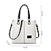 Imagen de AINUOEY Mujer Bolsos de Mano Casual Bandolera Marca Mediano Totes Antirrobo Hombro Italianos PU Cuero 5706 2 piezas Piszkosfehér