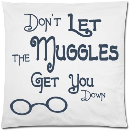 Dont Let the Muggles Get You Down Throw Square Zippered PillowCase 18" x 18" (Twin sides)