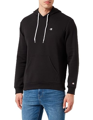Champion Legacy Basics-Powerblend Sweat à Capuche pour Homme, Noir, M