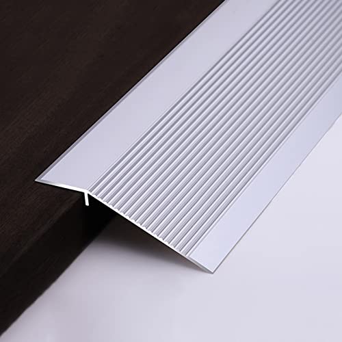 Perfil de transición de 10cm para suelos a distinto nivel RLKHXBS en aluminio con ranuras