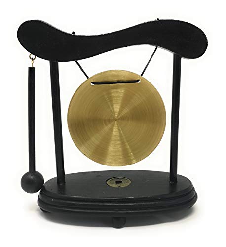Asian Home Zen Art Brass Feng Shui Desktop Gong