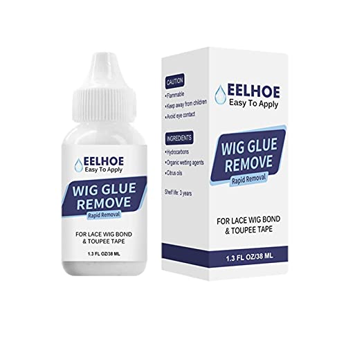 Removedor de extensão de cílios de cabelo, acessórios de perucas de extensões de cabelo, cola em neg