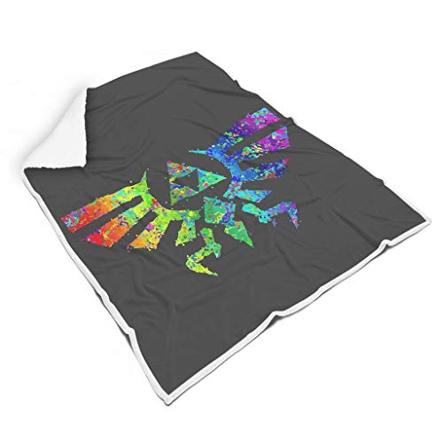 XHJQ88 - Albornoz con diseño de Zelda y Manta de Colores, Polar, Blanco, 50x60 Inch