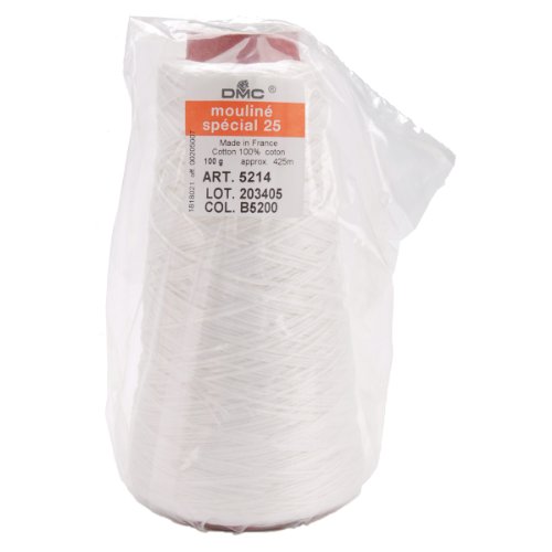 Image of DMC: Cone Floss DMC 6-Strand Embroidery Cotton 100g Cone-Snow White
