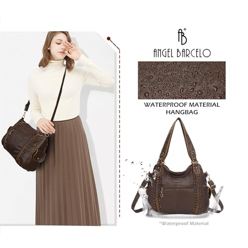 Image of Angel Barcelo Purses for Women Soft PU Leather Shoulder Bag Crossbody Purse and Handbags