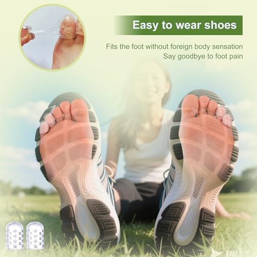 Image of 50 Pcs Silicone Toe Protectors Women, Gel Anti-Friction Toe Protector Breathable, Soft Clear Little Toe Protectors Women, Toe Sleeves for Corns, Blisters and Pain Relief