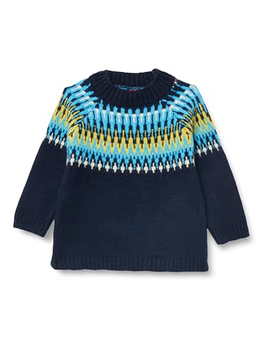 Pull-over Koton pour bébés garçons multicolore à col montant et motif ethnique