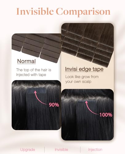 Extensiones de pelo natural invisibles de 40cm para lucir peinados perfectos a diario 3