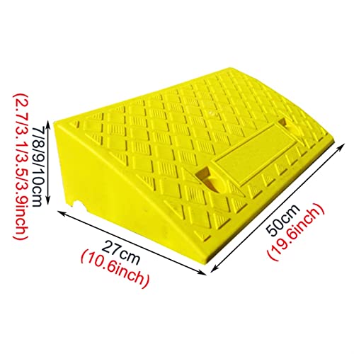 Rampas de umbral, rampas para bordillos de estacionamiento, para autocaravanas, camiones, cobertizos, mascotas y sillas de ruedas (Color: Verde, Tamaño: 50 x 27 x 10 cm) miniatura 6