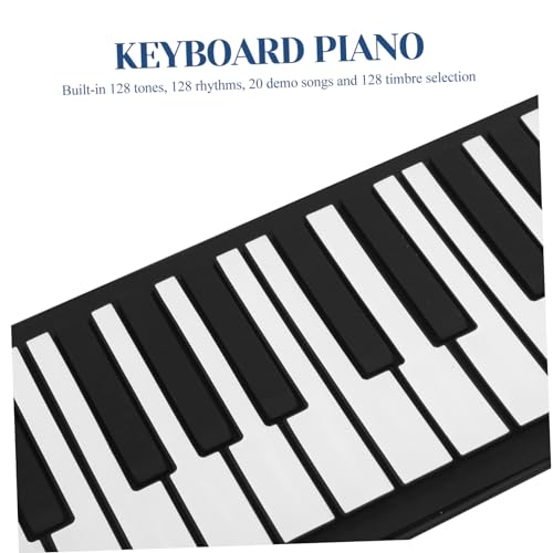 BESTonZON 61 Rouleau De Piano Pianos Numériques Piano Pour Enfants Piano Numérique Piano Pour Les Enfants Piano Enfant Piano Portatif Piano Pliant Clavier De Piano Gel De Silice Black - Les Beatles, Paul McCartney, John Lennon, RIngo Starr, George Harrison BESTonZON 61 Rouleau De Piano Pianos Numériques Piano Pour Enfants Piano Numérique Piano Pour Les Enfants Piano Enfant Piano Portatif Piano Pliant Clavier De Piano Gel De Silice Black – Image 3