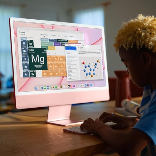 2021 Apple iMac with Apple M1 Chip with 8-core CPU (24-inch, 8GB RAM, 256GB SSD Storage) (QWERTY English) Blue (Renewed) - Image 6