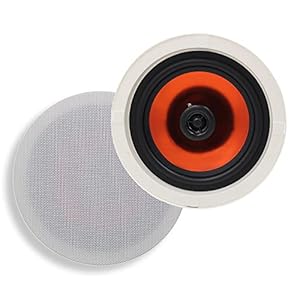 Herdio 6.5 Inches 300 Watt Ronde Bluetooth Plafond Speakers 2 Manier Flush Mount Stereo Geluid Badkamer Speaker Voor Slaapkamer Thuis Woonkamer
