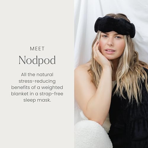 Nodpod Gentle Pressure Sleep Mask | Patented Light Blocking Design for Sleeping, Traveling & Relaxation - Black Onyx - Image 3