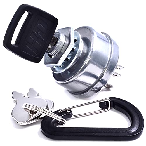 Hd Switch Replaces Dixie Chopper 20245 Starter Ignition Key Switch - Includes 2 Keys, Mounting Hardware & Free Carabiner #TOP6