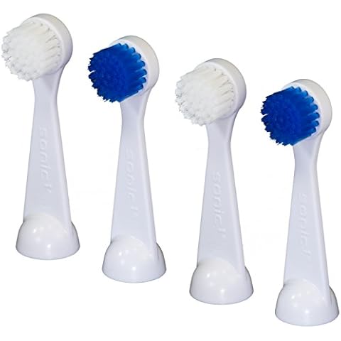 Cybersonic 3 Deluxe Large Replacement Brush Heads, 4 Pack, Compatible With All Cybersonic Electric Toothbrushes Cover