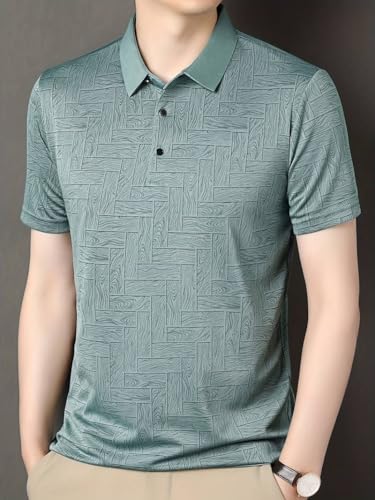 Image of TOPLOT T Shirt for Men || Men Casual T-Shirt || Regular Fit || Printed Polo || Available in Combo Packs (Printed-Polo-5218)