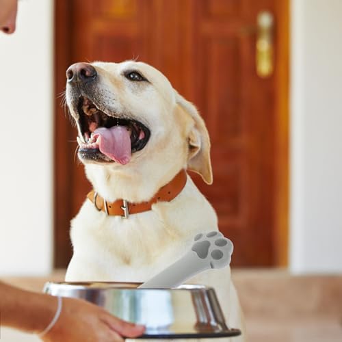 Image of Mipcase Cat Food Scoop Silicone Dog Cat Food Spoon Cat Paw Design Multi- Functional Pet Food Can Spoon Manual Can Opener Dog Wet Food Spoon Cat Feeding Scoop Cat Claw Spoon